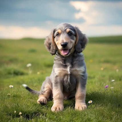 irish wolfhound puppy